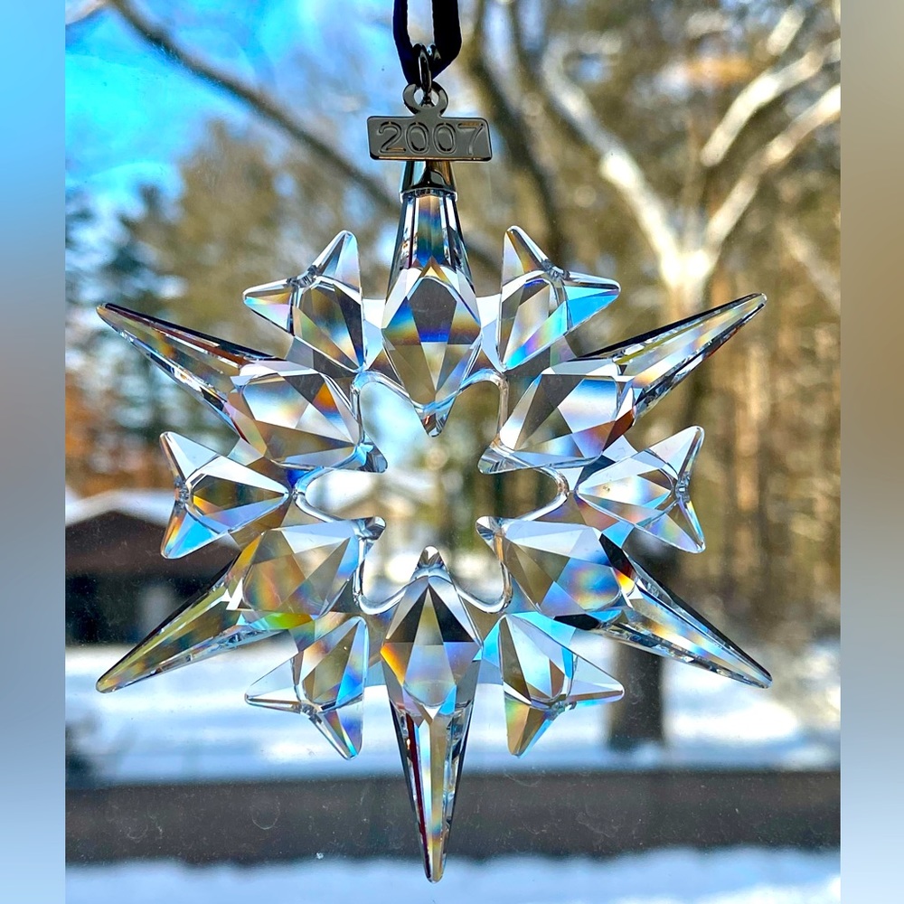 Swarovski Crystal 2007 Annual Christmas Ornament~MIB~COA~RETIRED~#872200
